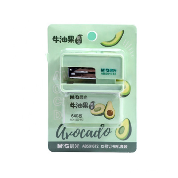 AndStal Super Cute Avocado Limited Mini Staplers N ° 12 Agrafeuse avec des agrafes pour les outils de bureau